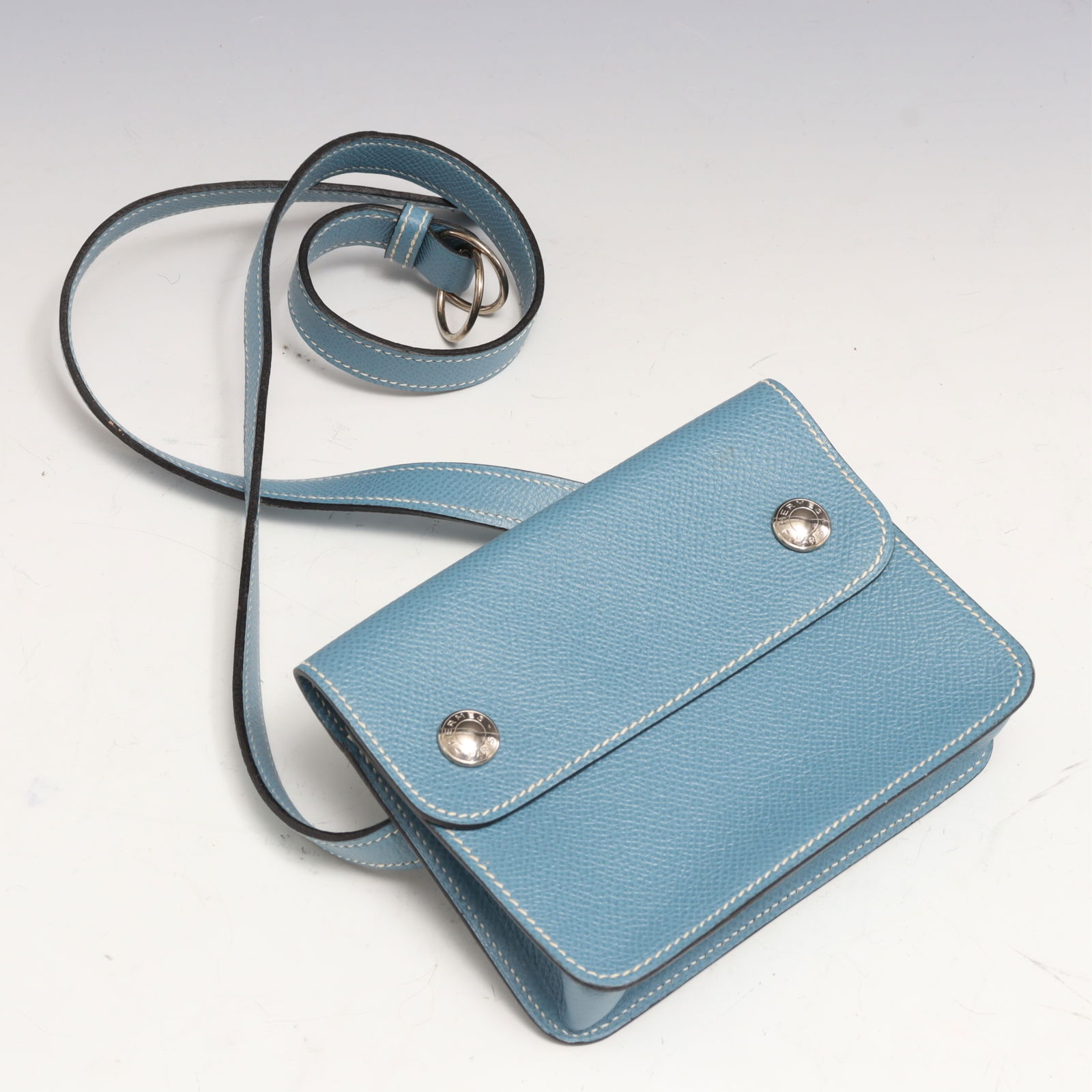 Hermes Courchevel Leather Pochette Waist Bag (1 of 4)