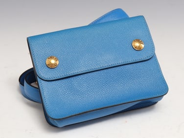 Hermes Courchevel Leather Pochette Waist Bag