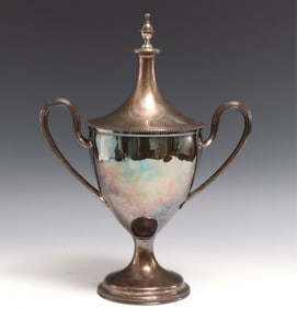 George III Sterling Silver Covered Urn, Charles Wright 1776