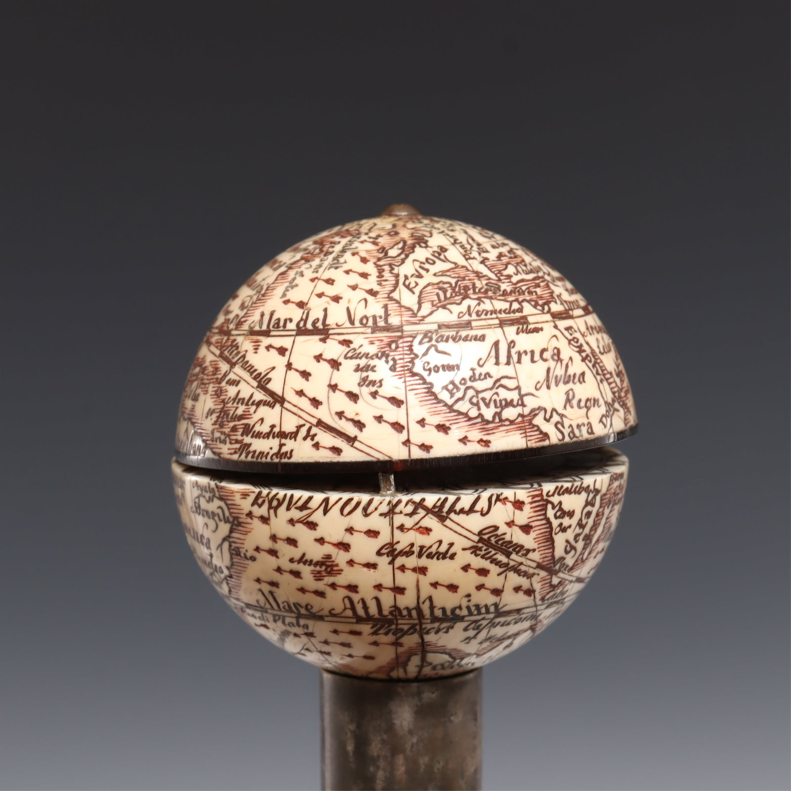 Terrestrial Globe & Sundial Cane (1 of 10)