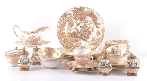 Royal Crown Derby Gold Aves Partial Service