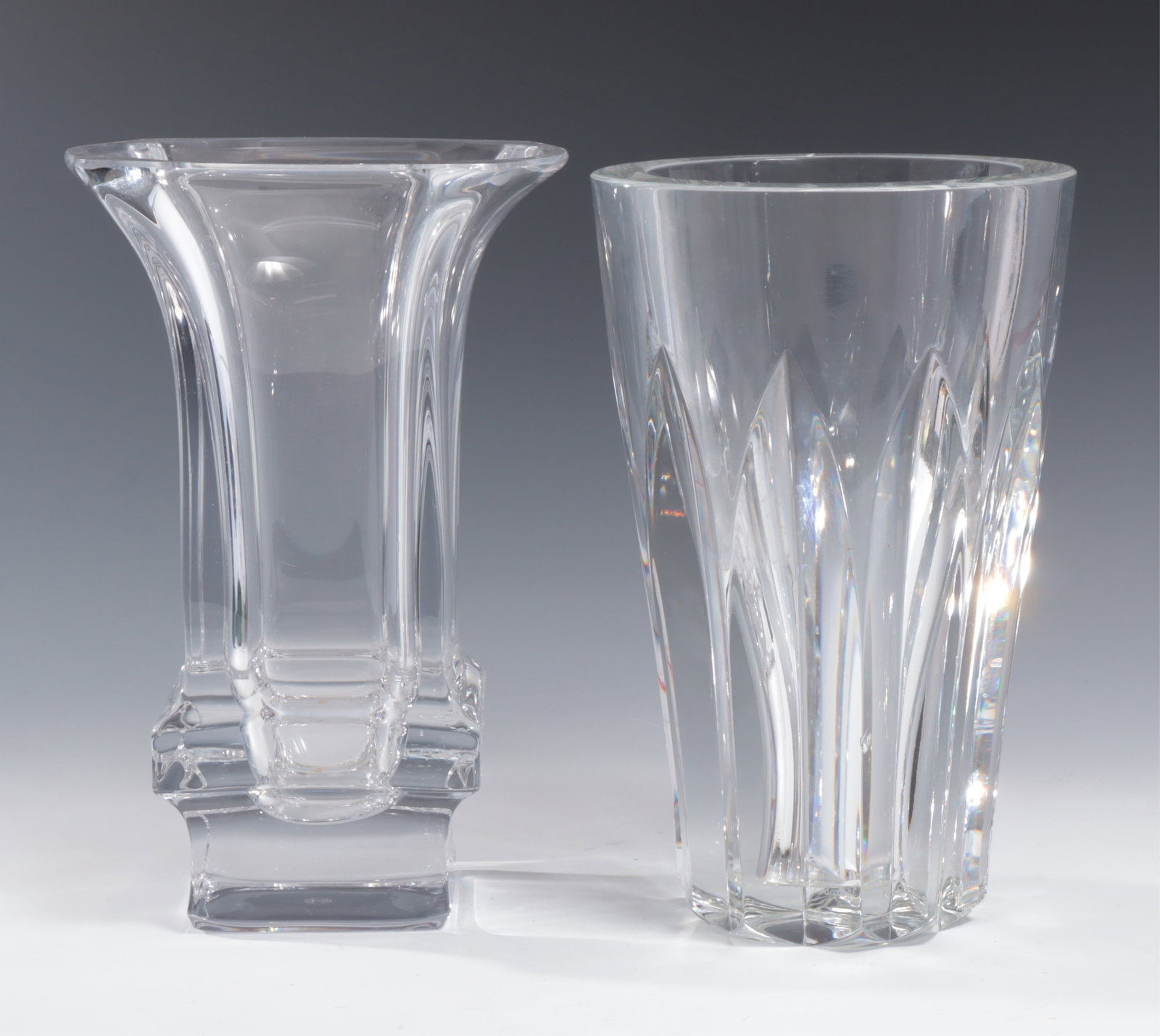 Two Cut Glass Baccarat Vases (1 of 5)