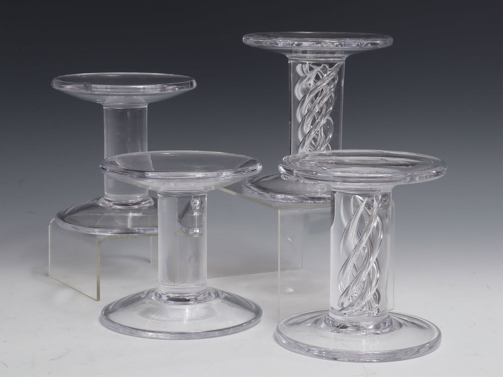 Two Pairs of Simon Pearce Candle Holders (1 of 5)