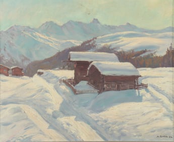 Arnold Zord - Winter Landscape - O/C