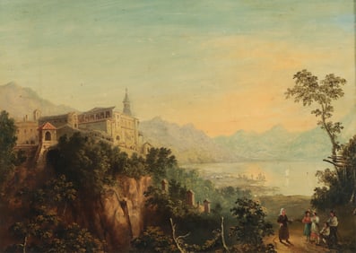 Italian School - Mountain Landscape, 19th C