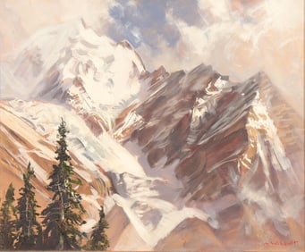 Marcel Wibault - View of The Alps