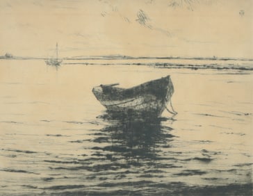 Townsend Morgan - Rowboat Etching