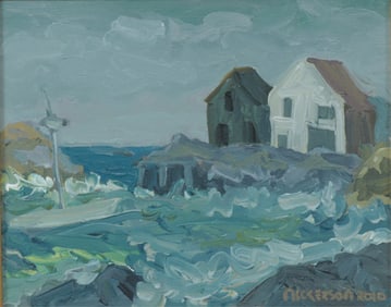 Jude Nickersen - Coastal Town Maine - O/C