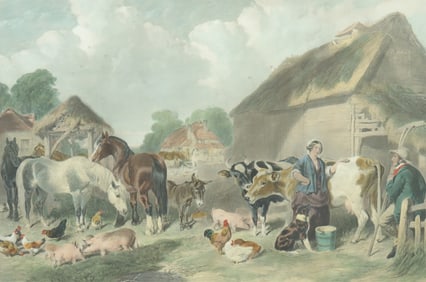 J. F. Herring - The English Farm Yard Aquatint