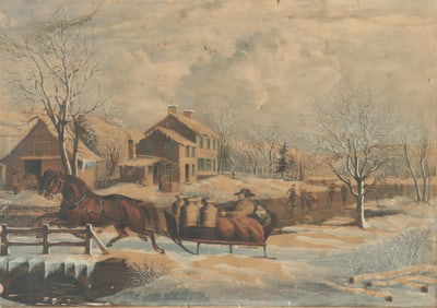 Currier and Ives - American Farm Scenes No. 4