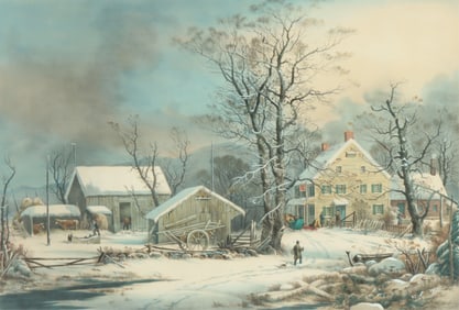 Currier and Ives - Winter in the Country, 1864