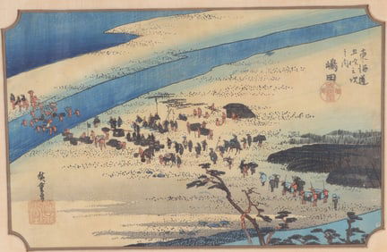 Utagawa Ando Hiroshige I - Suruga - Woodblock