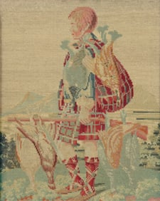 Scottish Highlander Needlepoint