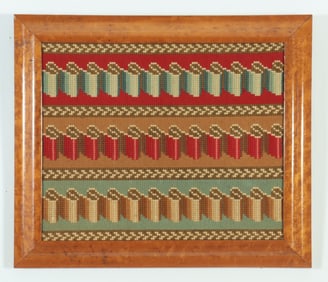 Classical Style Birds Eye Maple Framed Needlepoint