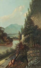 19th c. Early Train Starrucca Valley Viaduct O/C