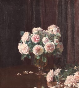 Carl Hampel - Maiden's Blush Rose - O/C