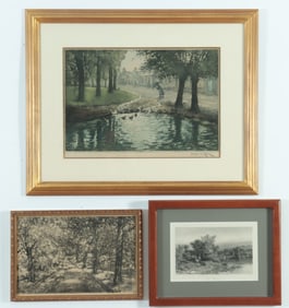 Three Landscapes - Works on Paper