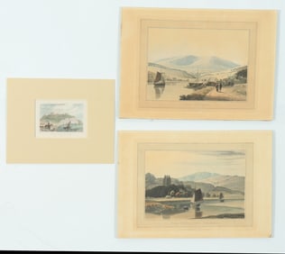 Three British School Landscapes, 19th C