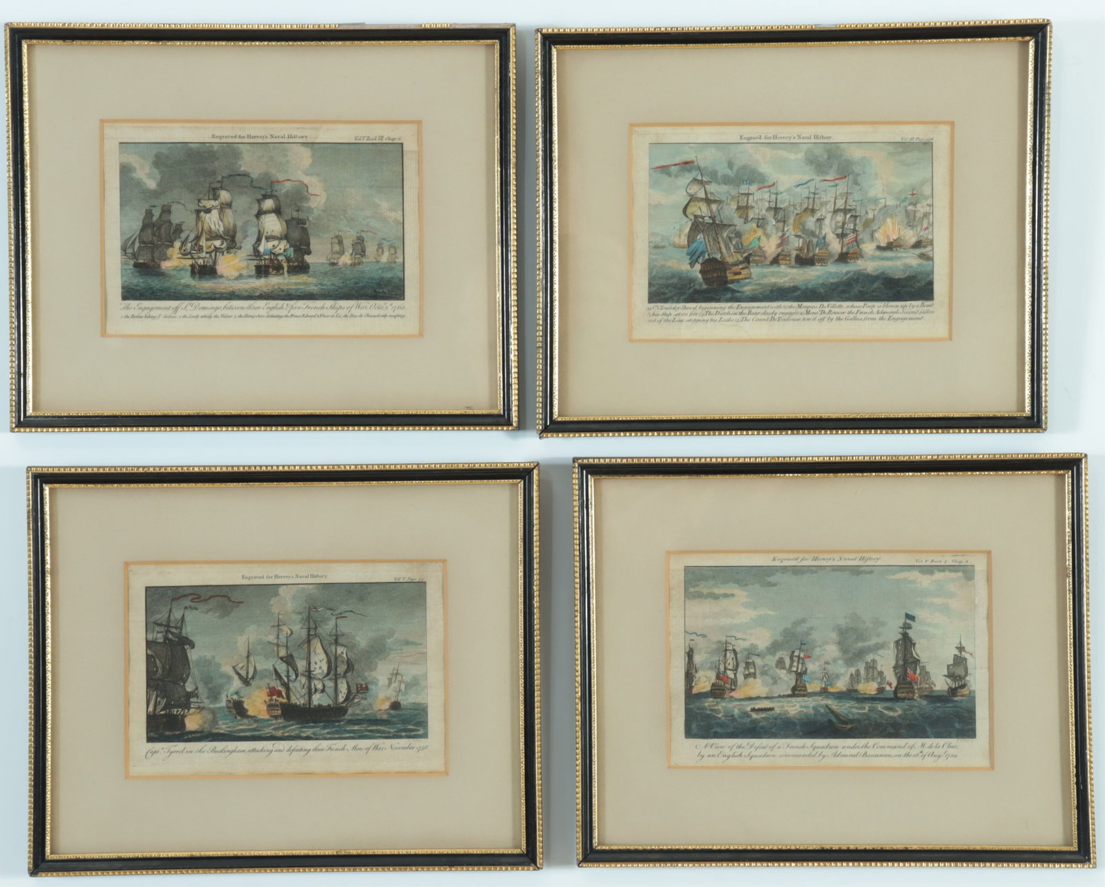 British School - Four Engraved Naval Prints 19th C (1 of 13)