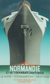 Normandie Transatlantique Poster
