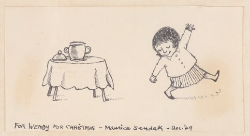 Maurice Sendak - Drawing for Wendy- ink on paper