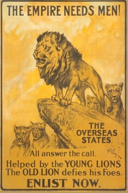 Arthur Wardle - The Empire Needs Men - lithograph