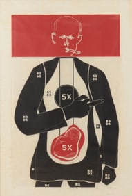 William M Kent - The Artist as Target - print