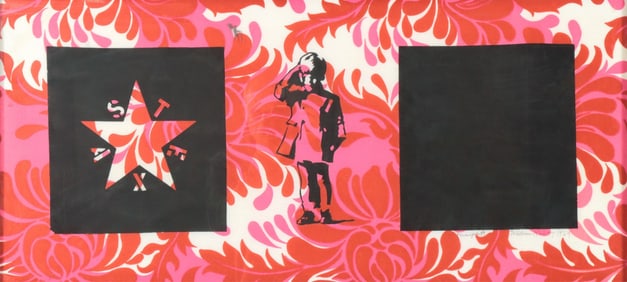 William M Kent - Texas Lone Star JFK - Monoprint