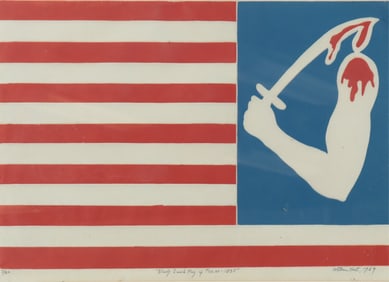 William M Kent - Bloody Sword Flag to Texas