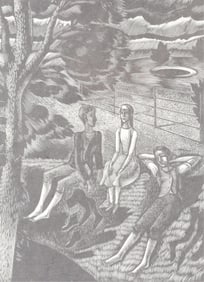 After Eric Ravilious - By the Dew Pond