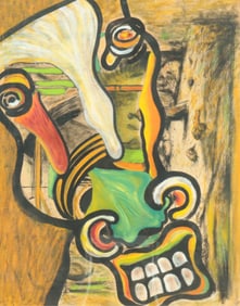 William M. Kent - Horse - paint on paper