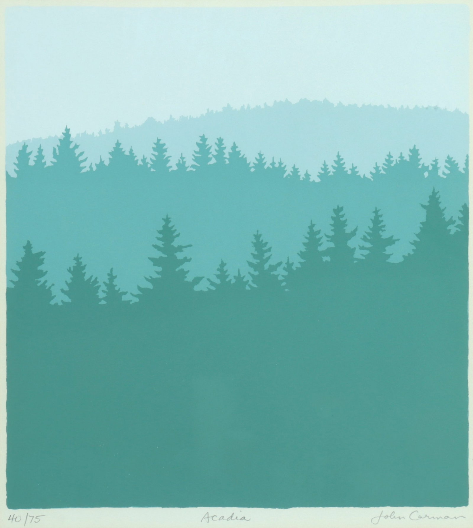 John Carmen - Acadia Lithograph (1 of 7)