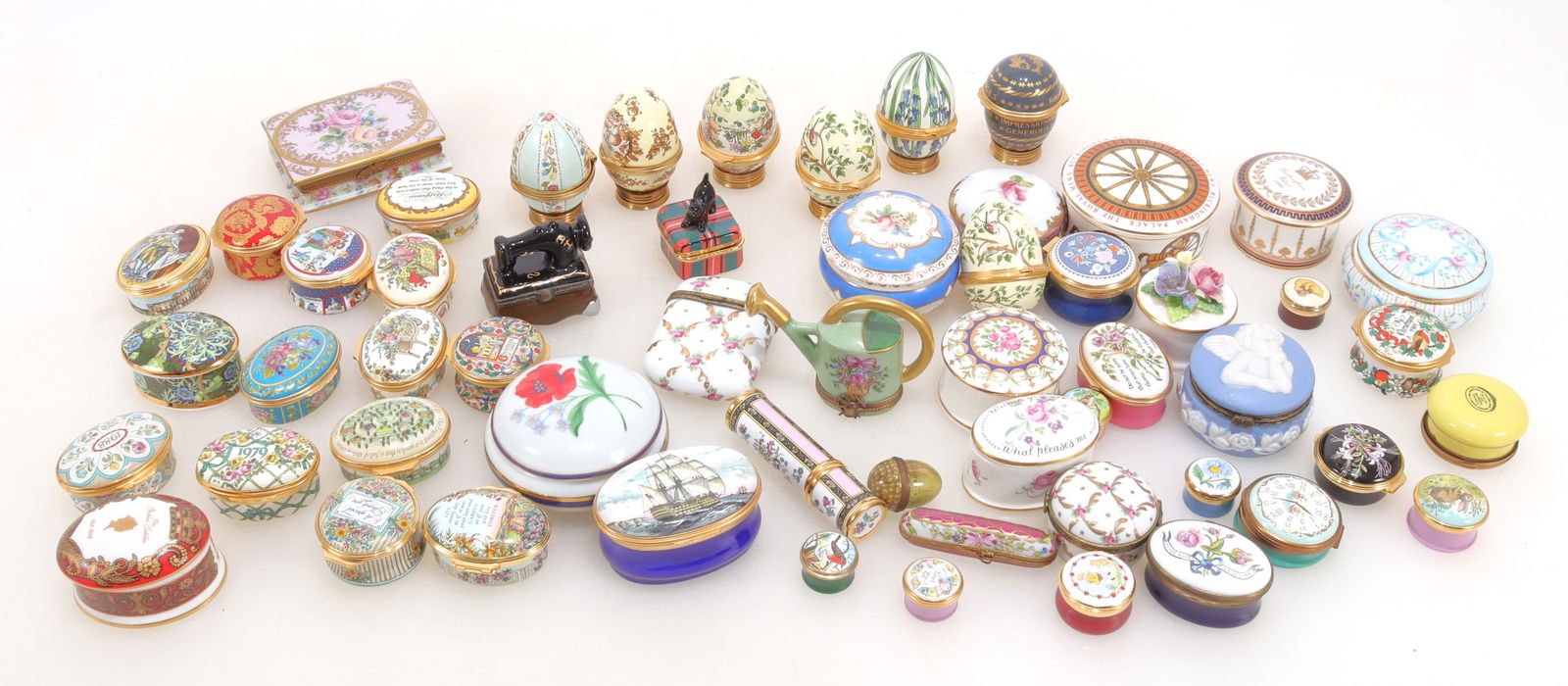 Group Battersea Style Boxes & Case, 20th C (1 of 15)