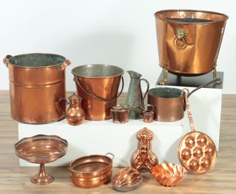 Large Group of Copperware