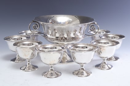 Gorham Monogrammed Compote & Fred Hirsh Co. Cups