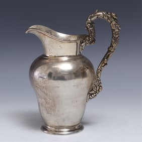 Samuel Kirk and Son Sterling Silver Cream Pitcher