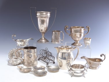 Group of Sterling Silver Tableware, 20th C