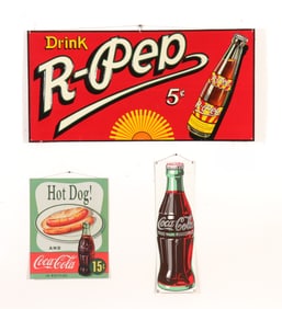 Coca Cola - R-Pep Metal Advertising Signs