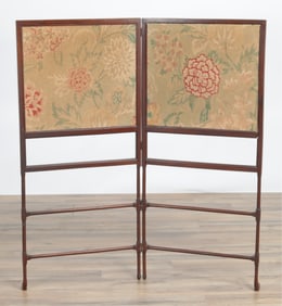 George III Style Mahogany Fire Screen