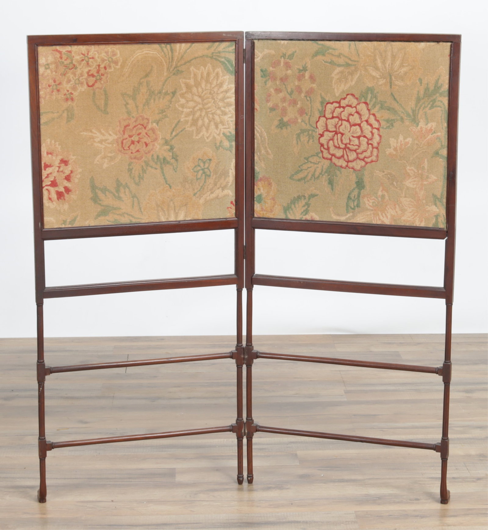George III Style Mahogany Fire Screen (1 of 4)