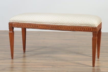 Louis XVI Style Stained Beech Banquette