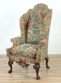 George III Inlaid Mahogany Armchair, 18th C