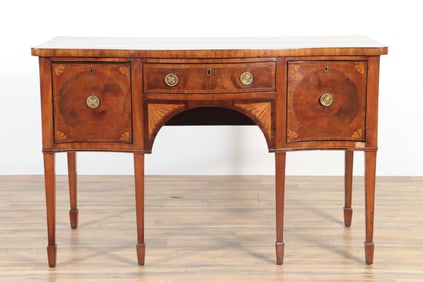 George III Inlaid Mahogany Sideboard, 18th C.