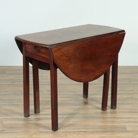 George III Mahogany Drop-Leaf Table, 18th C.