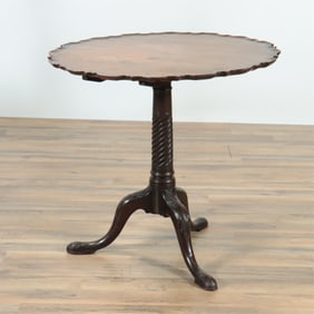 George III Mahogany Tilt-Top Table, Late 18th C.