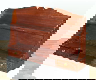 George III Style Mahogany Hanging Shelf