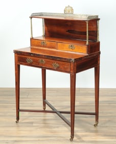 Regency Inlaid Rosewood Writing Desk, 19th C