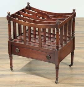 Regency Style Mahogany Canterbury