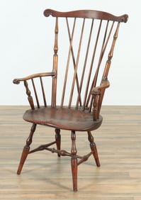 American Cherry & Ash Comb Back Windsor Armchair