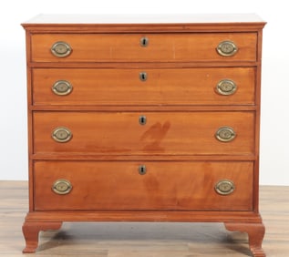 Chippendale Cherry Chest, New England, 18th C.